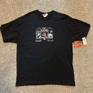 Dale Earnhardt & Dale Earnhardt Jr. Hall Of Fame Tribute Double Sided T-Shirt L